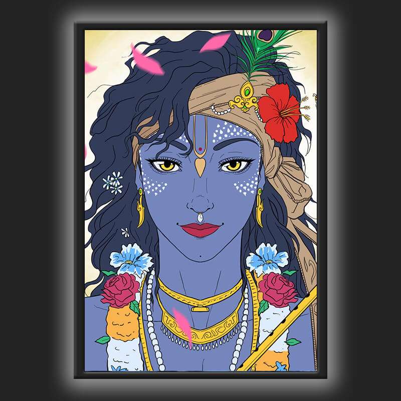 Shri Krishna Led Frame