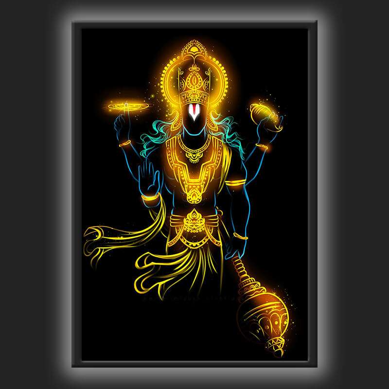 Shri Vishnu JI Led Frame